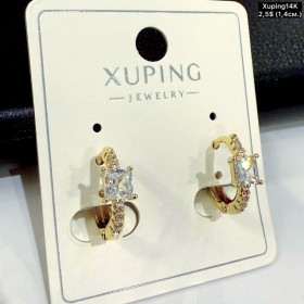 Сережки Xuping14К 10880 (1.4см)